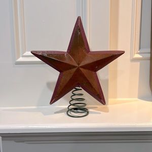 Vintage Wood 5 Point Tree Topper.